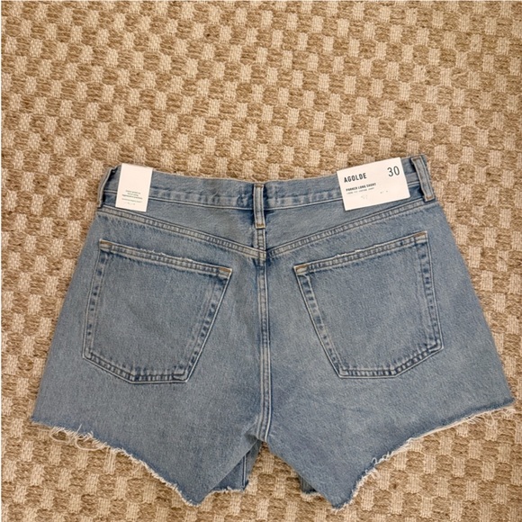NWT Agolde Parker Long Denim Shorts - Picture 4 of 5